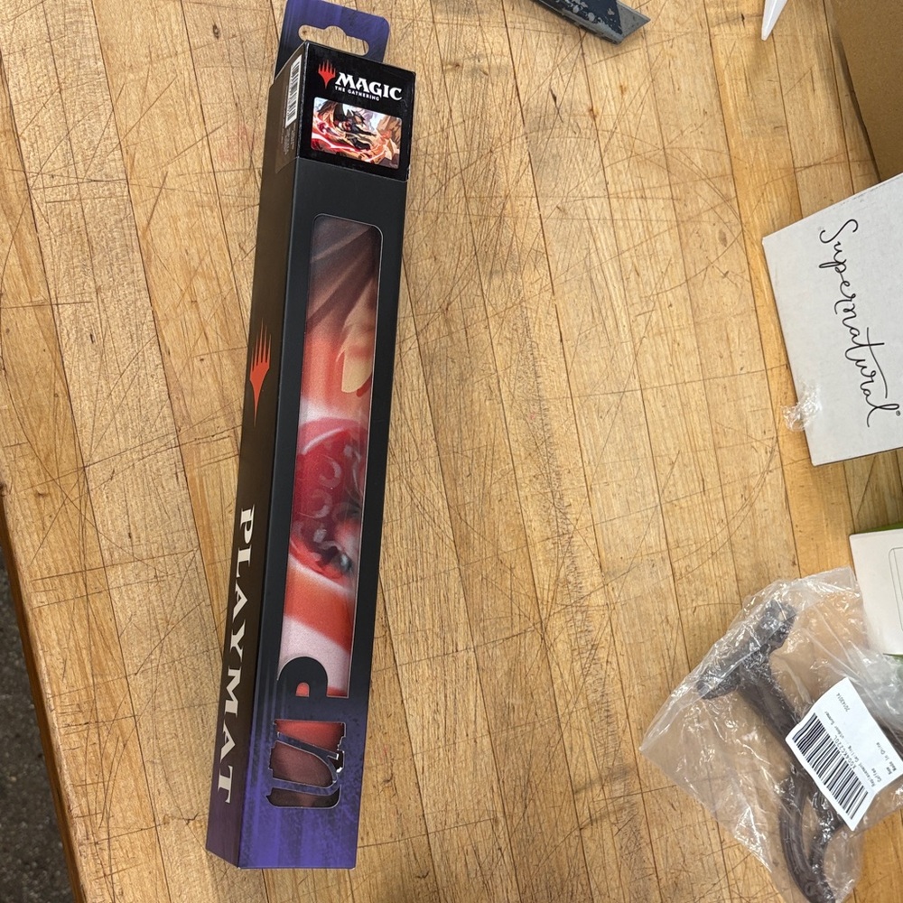 Magic Playmat with Fiery Red and Deep Black